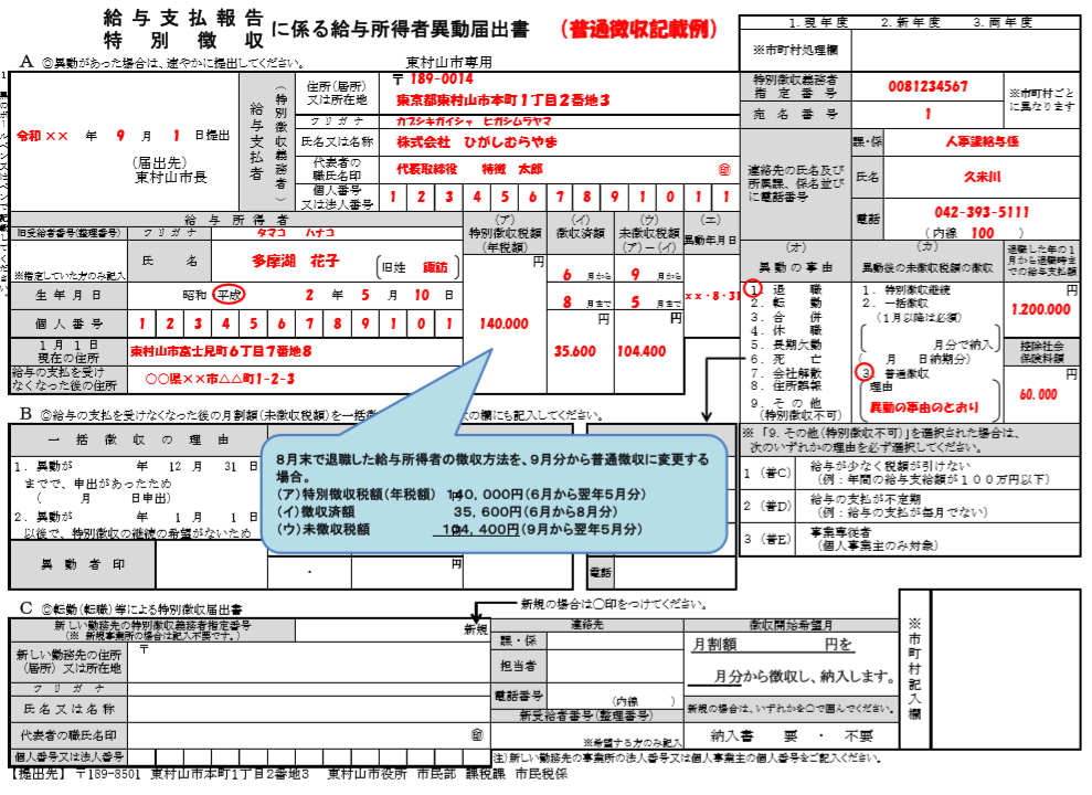 【税金】従業員が退職した場合の住民税の手続！ 東京都東村山市の税理士事務所 IBEE｜会社・個人の税務・節税に強い